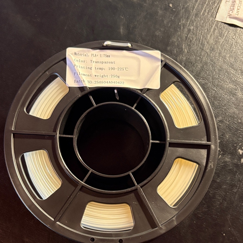 PLA 3D Printer Filament - transparent